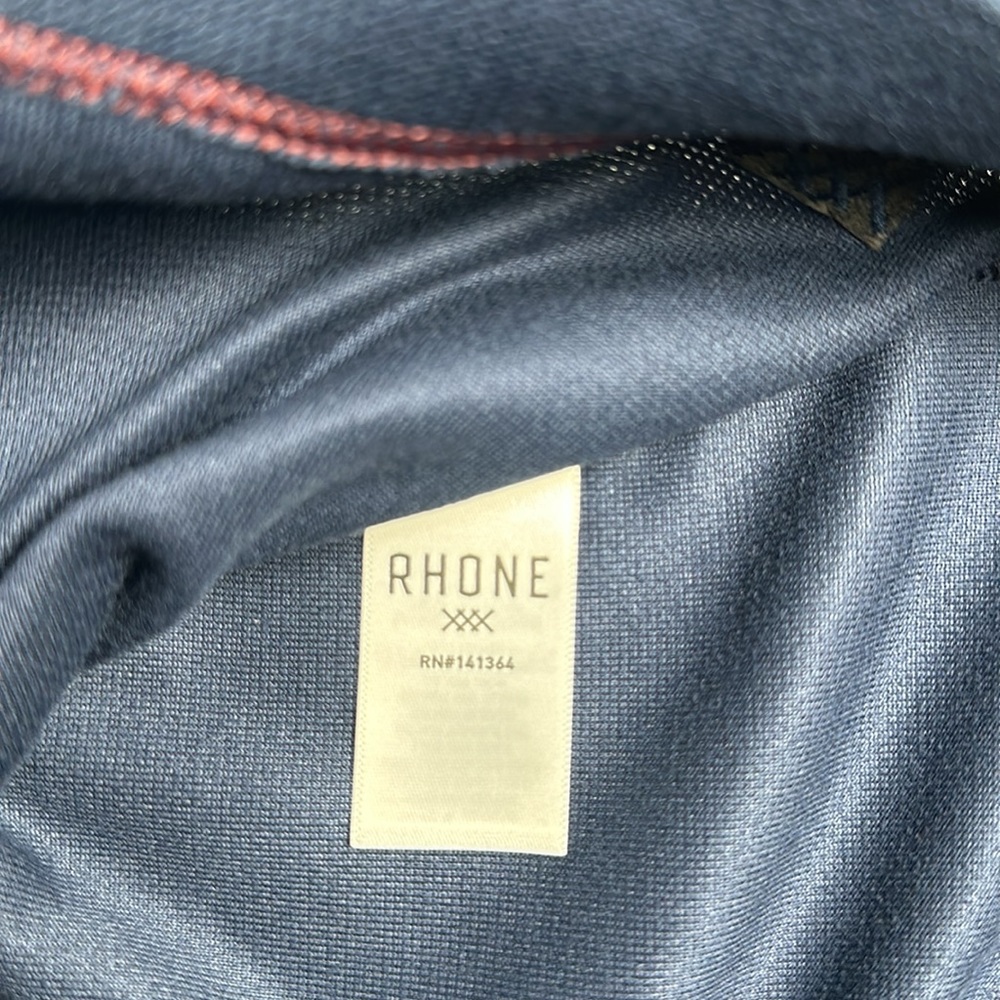 Rhone Commuter 1/4 Zip Pullover Trekking Navy Blue Men's NWT - Picture 10 of 10